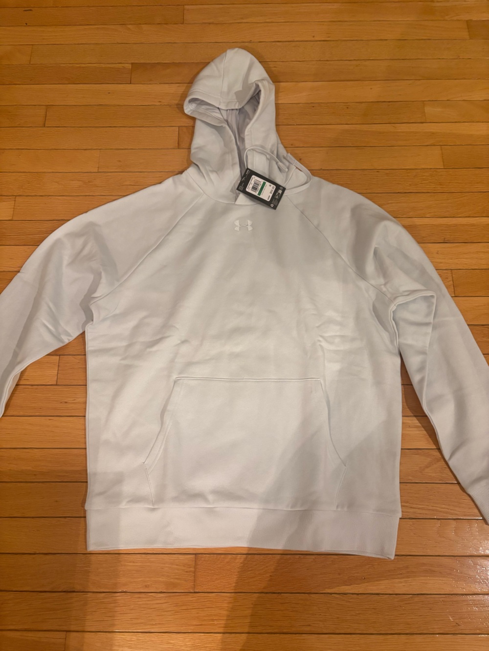 Under Armour Men’s Light Gray Hooded Sweatshirt